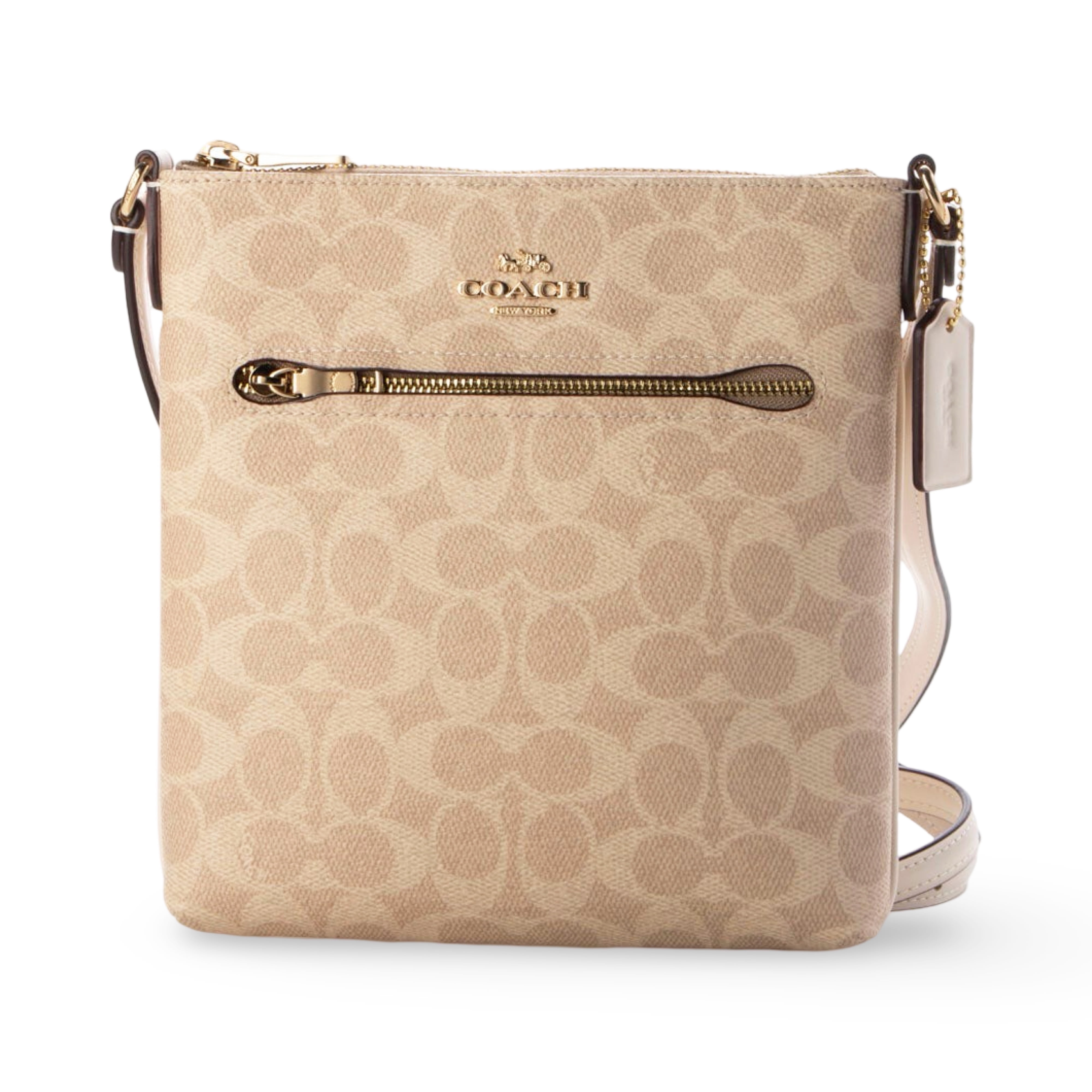 coach バッグ Coach Women's Mini Rowan File Top Zip Crossbody Bag in Signature