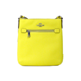 thumbnail image 1 of Coach Women's Mini Rowan Top Zip File Crossbody Bag in Crossgrain Leather (Bright Yellow), 1 of 4