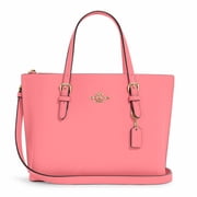 Coach Womens Mollie Tote 25 Leather Satchel Handbag Taffy