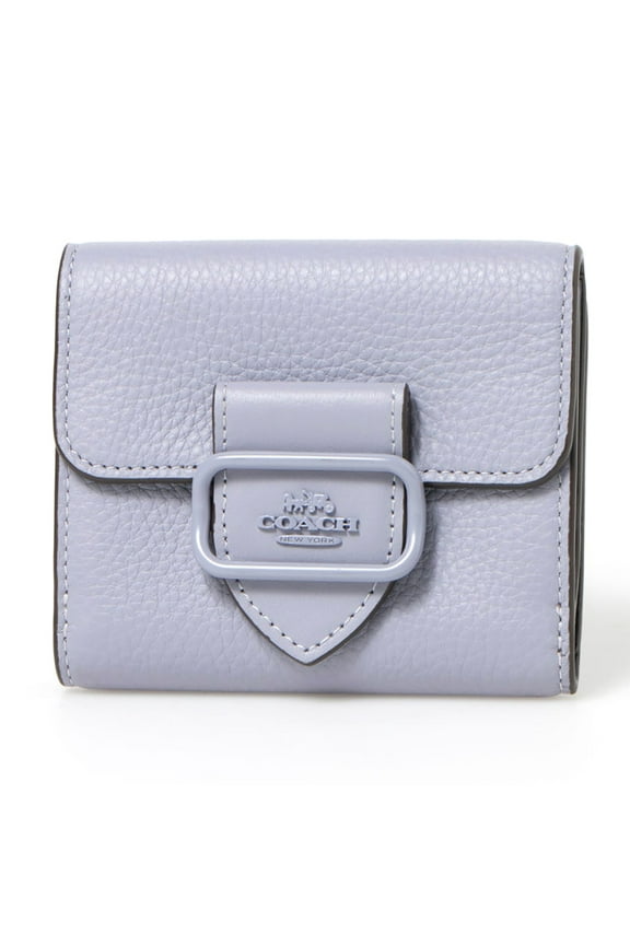 Women's Morgan Small Pebbled Leather Snap Wallet (Mist)