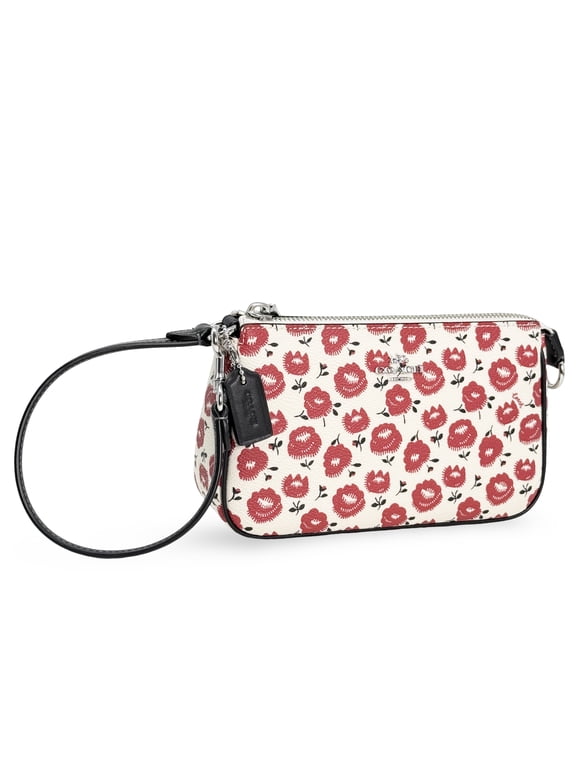 Women's Nolita Small Convertible Wristlet with Floral Print (Chalk / Black Multi)