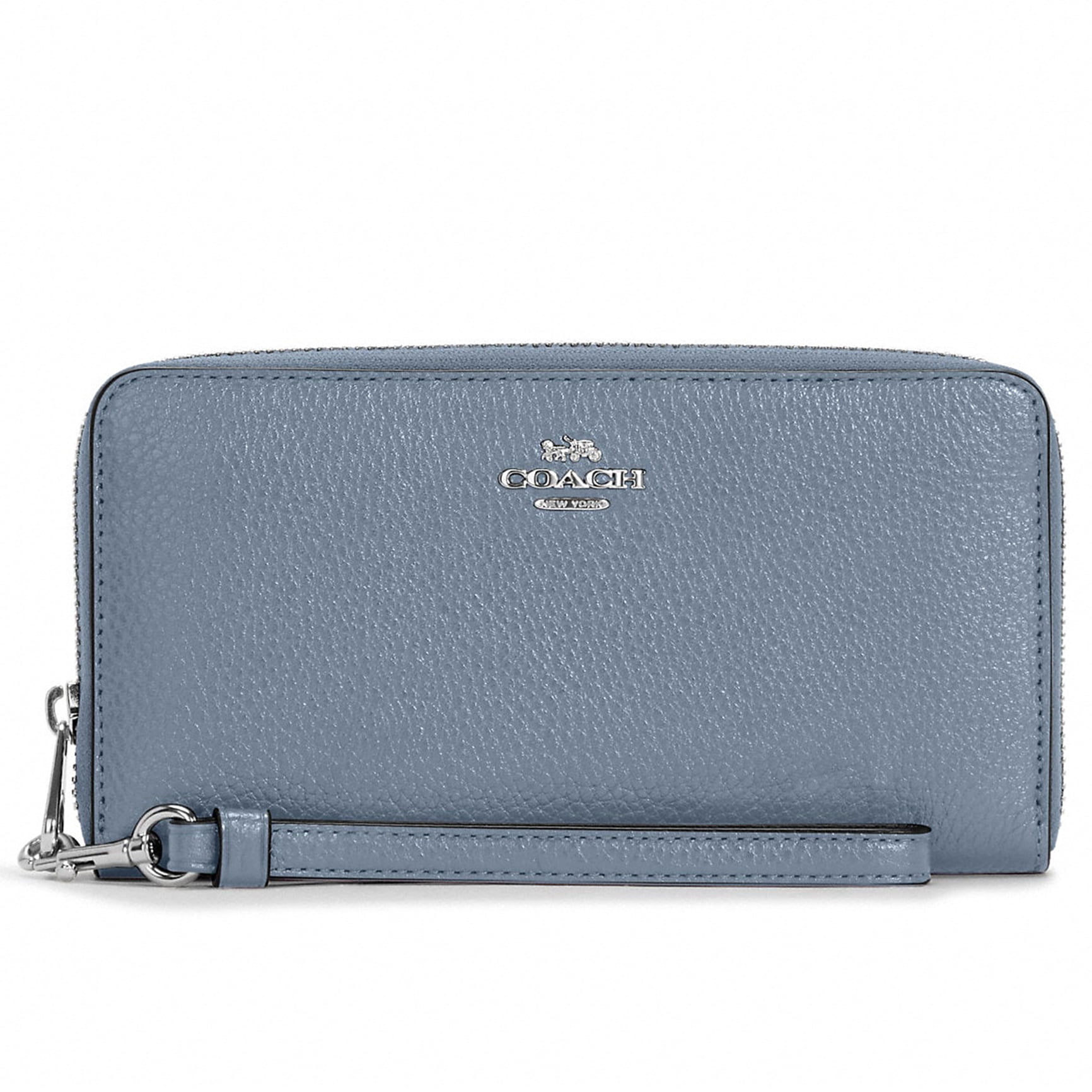 Coach Women s Long Zip Around Leather Wallet Pale Pistachio Walmart