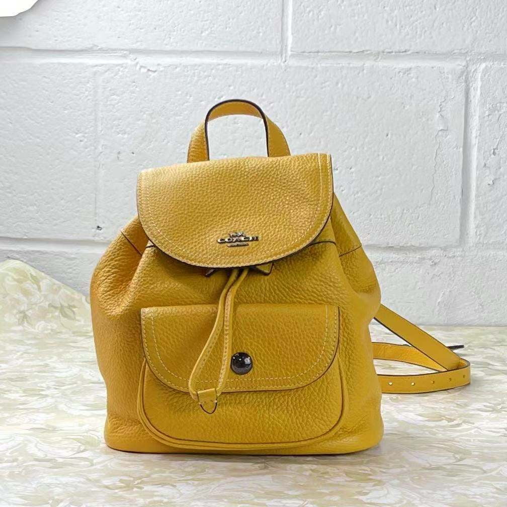 Coach mini pebble backpack sale