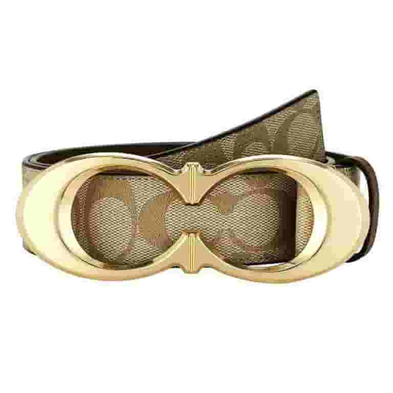 COACH◆Women's Buckle Belt, 38mm ベルト (追跡付き/全国無料) Coach Women's Signature Buckle Belt, 38 Mm, Medium, Waist 29