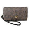 thumbnail image 1 of Coach Women's Signature Canvas Wallet No Size (Black), 1 of 6