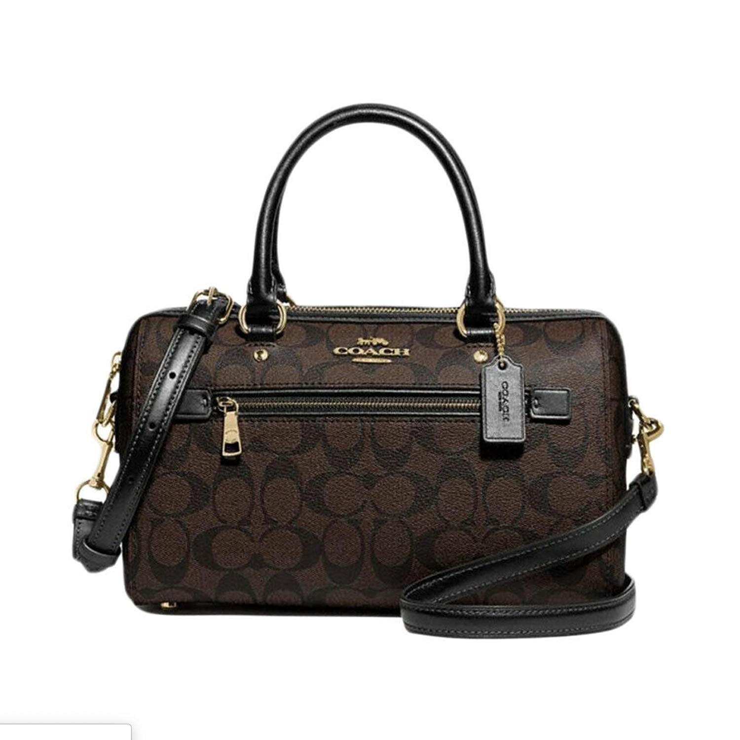 Buy Coach Signature Mini Sierra Satchel Purse (Im/Brown/Black) Online at  Lowest Price Ever in India | Check Reviews & Ratings - Shop The World