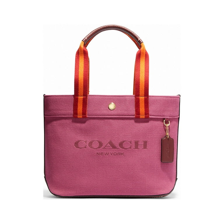 Coach Women s Small Canvas Tote Handbag Light Raspberry Multi Walmart