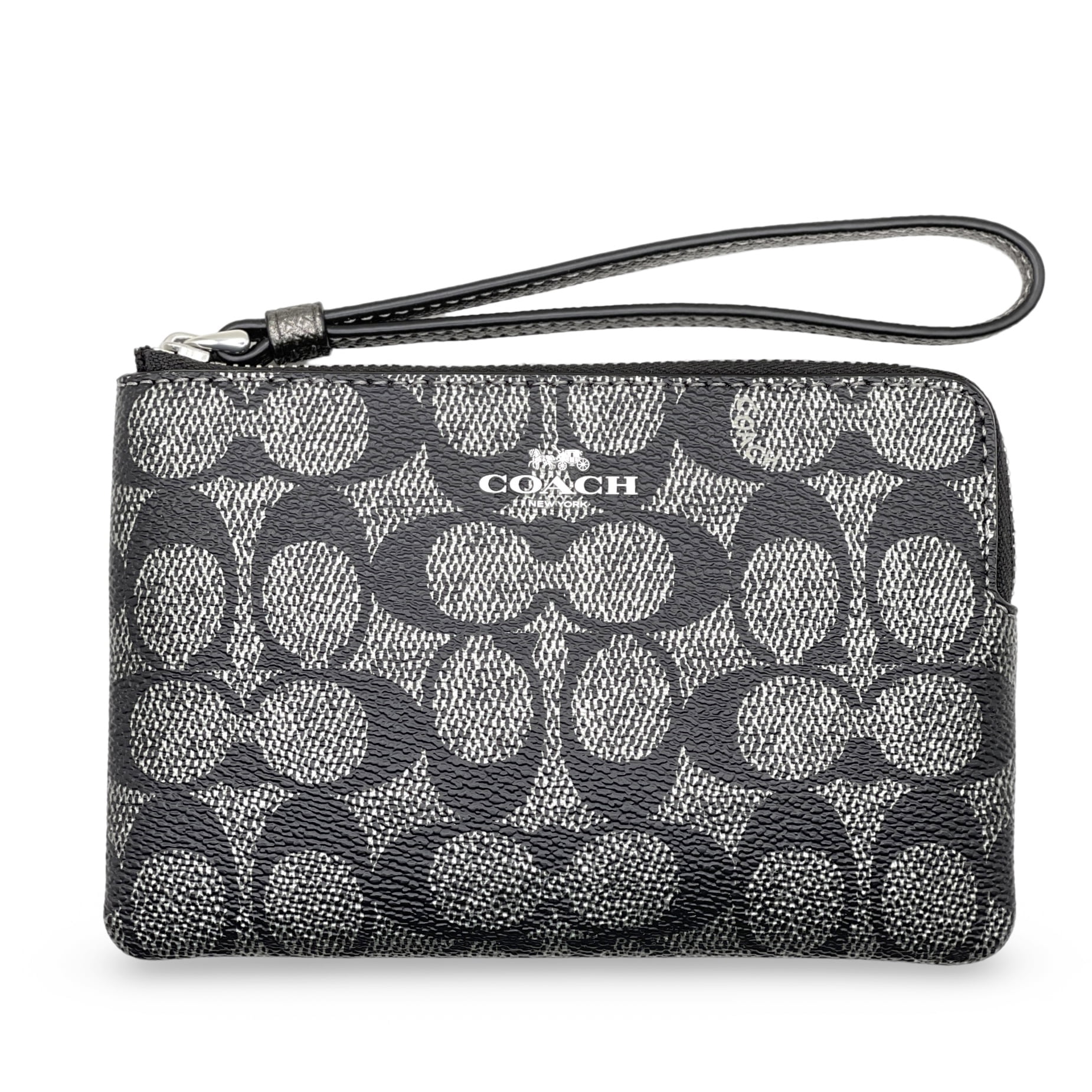 コーチ CW963 Coach Women's Small Corner Zip Wristlet in Signature