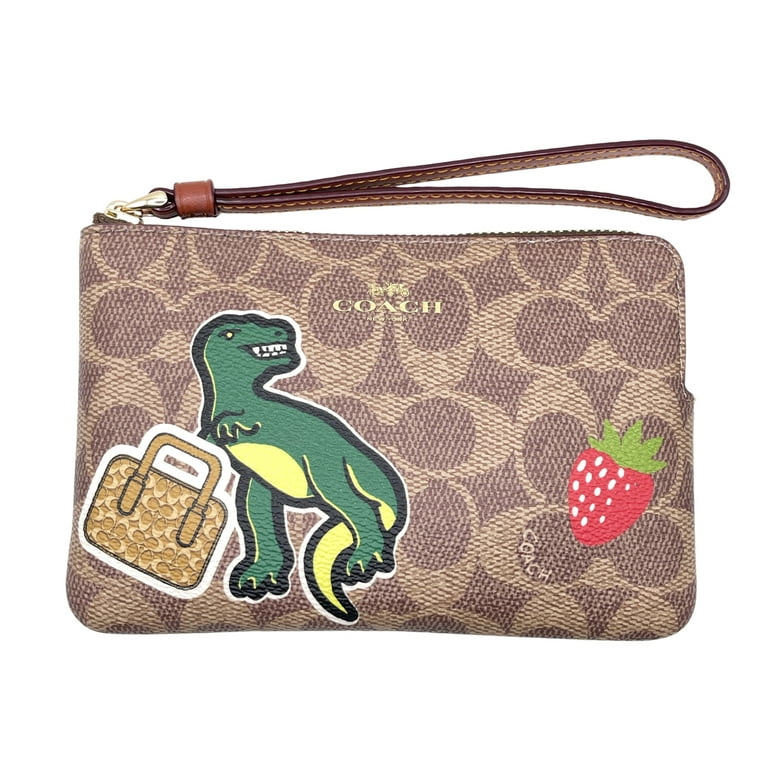 Coach zip wristlet hotsell