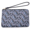 thumbnail image 1 of Coach Women's Small Corner Zip Wristlet with Coach Monogram Print (Navy), 1 of 4
