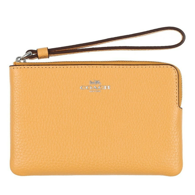 Neely shops & Chole Women's Yellow No. 48 The Zip Wallet Pebble OS