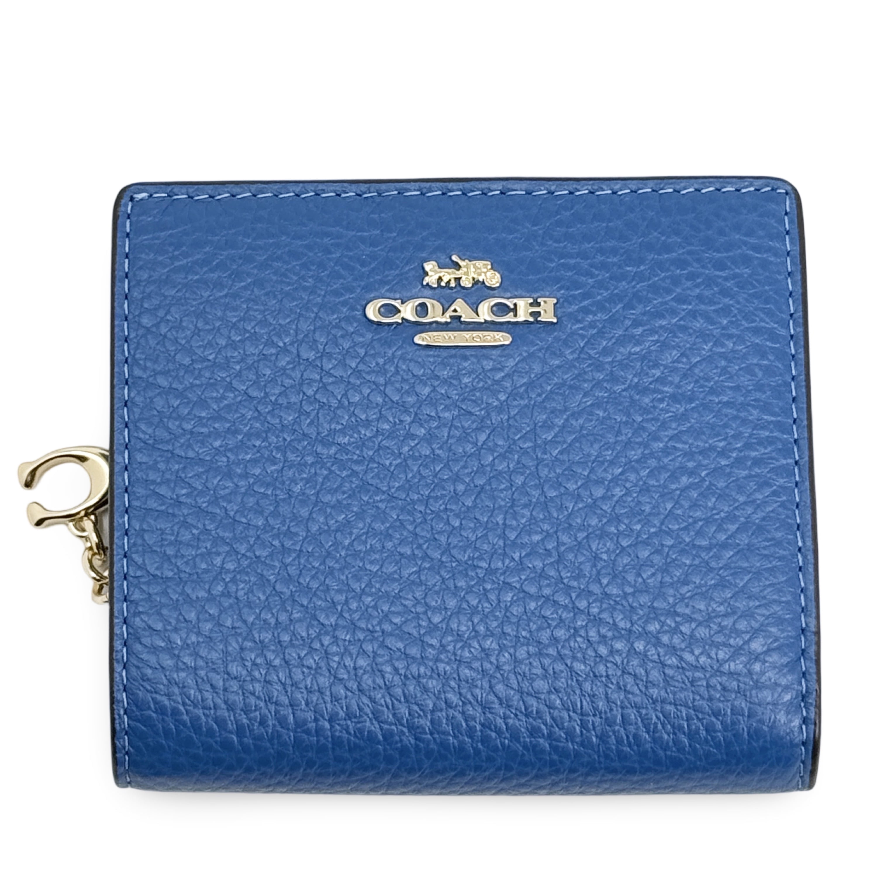 💕Coach Heritage Snap Wallet - Taupe Refined Pebble Leather