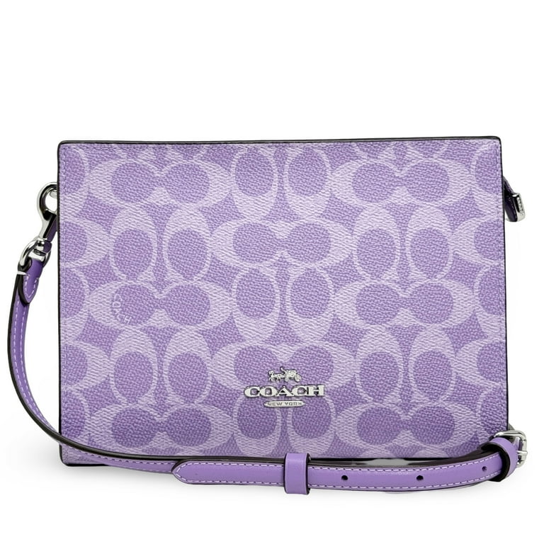 Coach CBM46-SVII Women's Iris Coated Canvas Slim Crossbody Bag