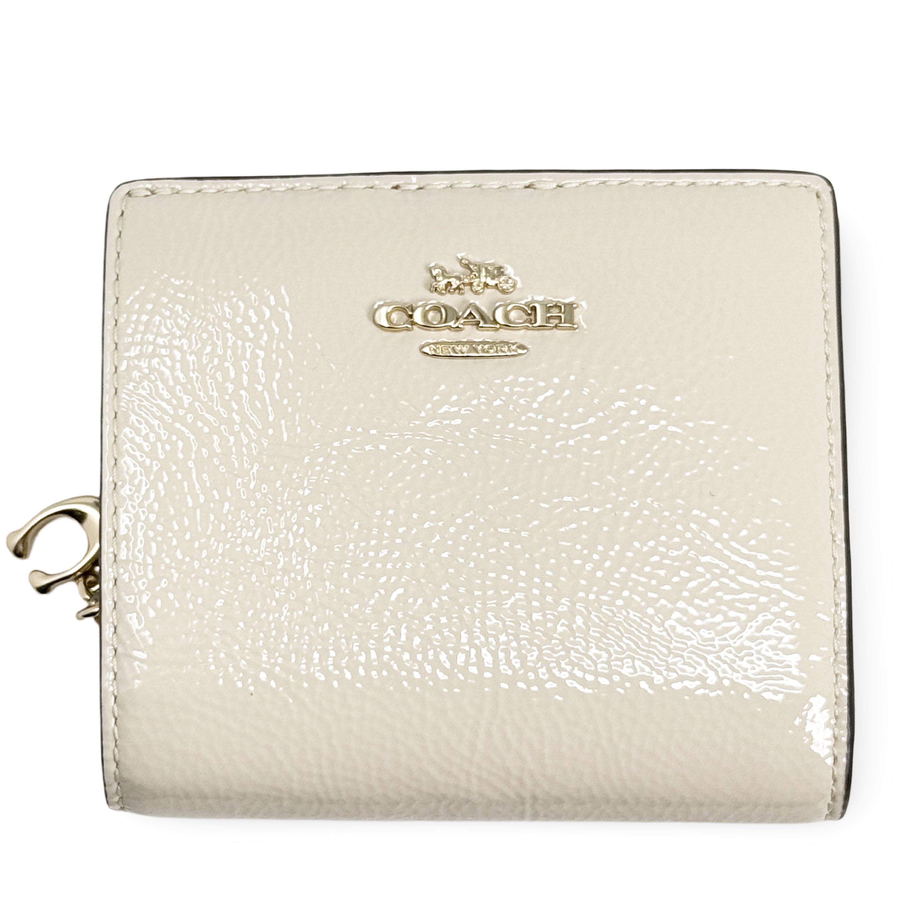 💕Coach Heritage Snap Wallet - Taupe Refined Pebble Leather
