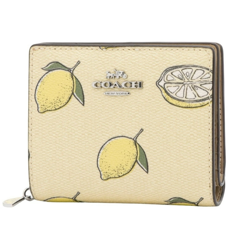 小物 COACH Charm Coin Purse Signature Lemon COACH® Outlet | Lemon Bag Charm