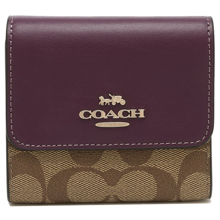 Coach small leather wallet sale