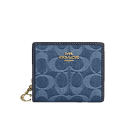 Coach Women's Snap Wallet In Signature Denim