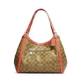 thumbnail image 1 of Coach Womens Kristy Shoulder Bag In Signature Canvas Leather Silver/Khaki Multi, 1 of 1