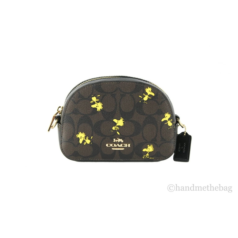 COACH Womens Coach X Peanuts Mini Serena Crossbody With Woodstock Brown Black Multi Walmart