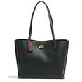 thumbnail image 1 of Coach by Coach Women's Polished Pebble Leather Willow Tote, Black, 1 of 5