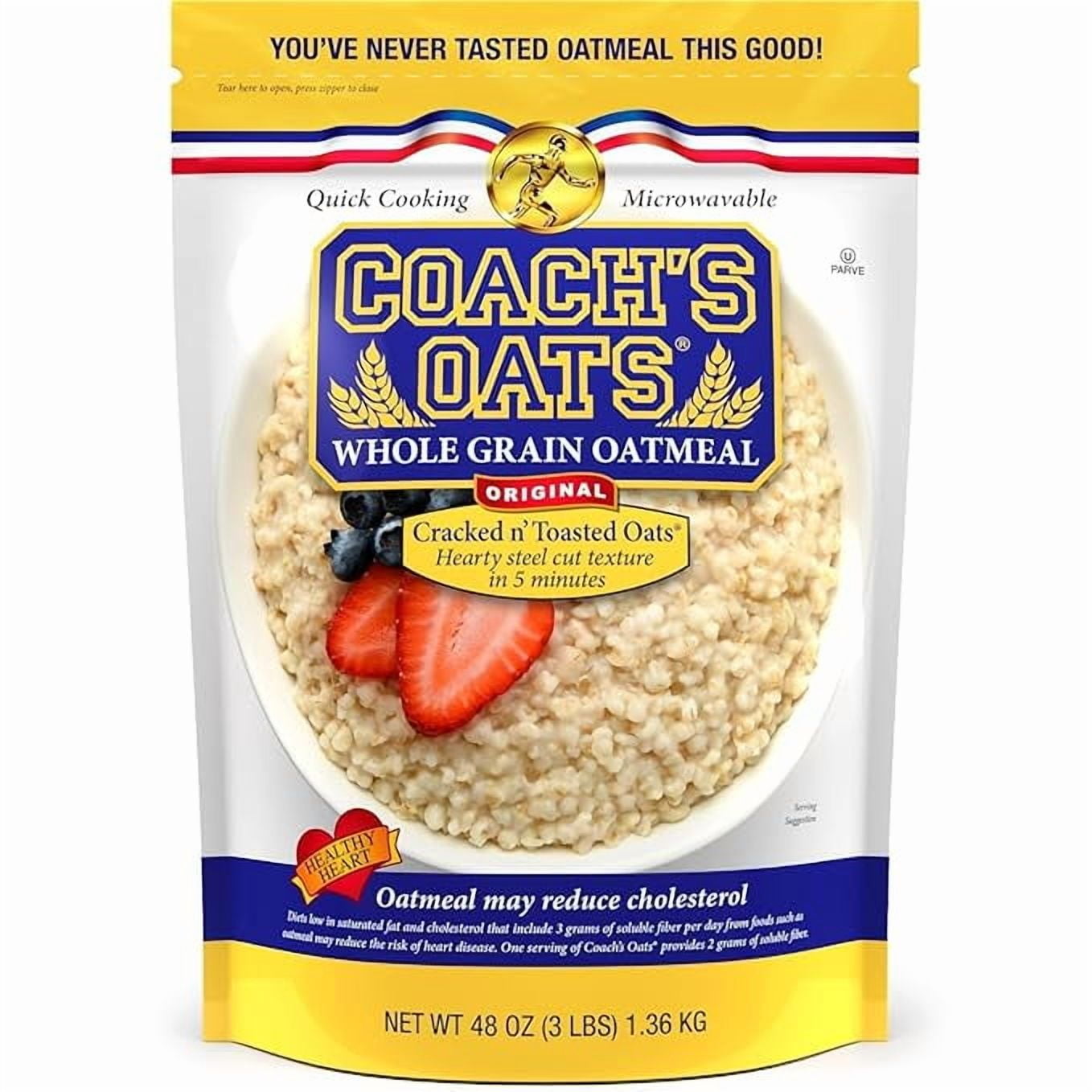 Coach's Oats Whole Grain Oatmeal, 3 Pound