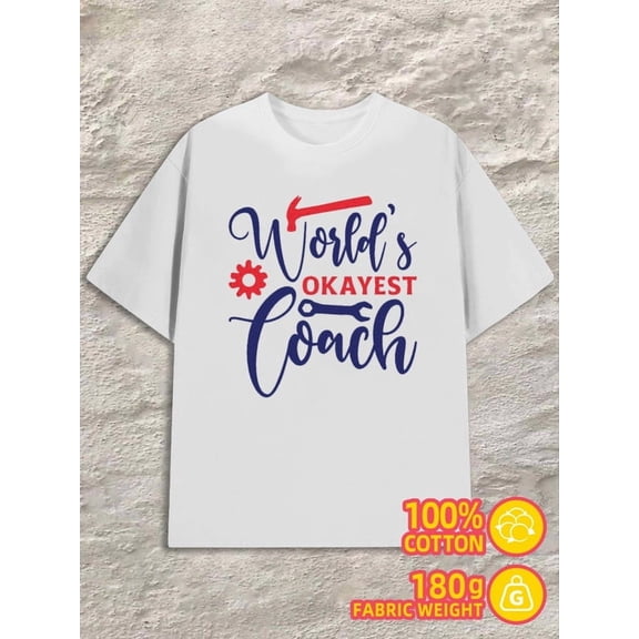 Coach's Pride mens 180G 100% Cotton white Trendy Unisex Shirt Graphic Tee tshirts Vintage Unisex Shirt Short Sleeve tshirts Casual Unisex Shirt Printed tshirts