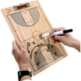 thumbnail image 1 of CoachingStaff Pro Basketball Coaching Board - Large Marker - Front and Back Clips, 1 of 6