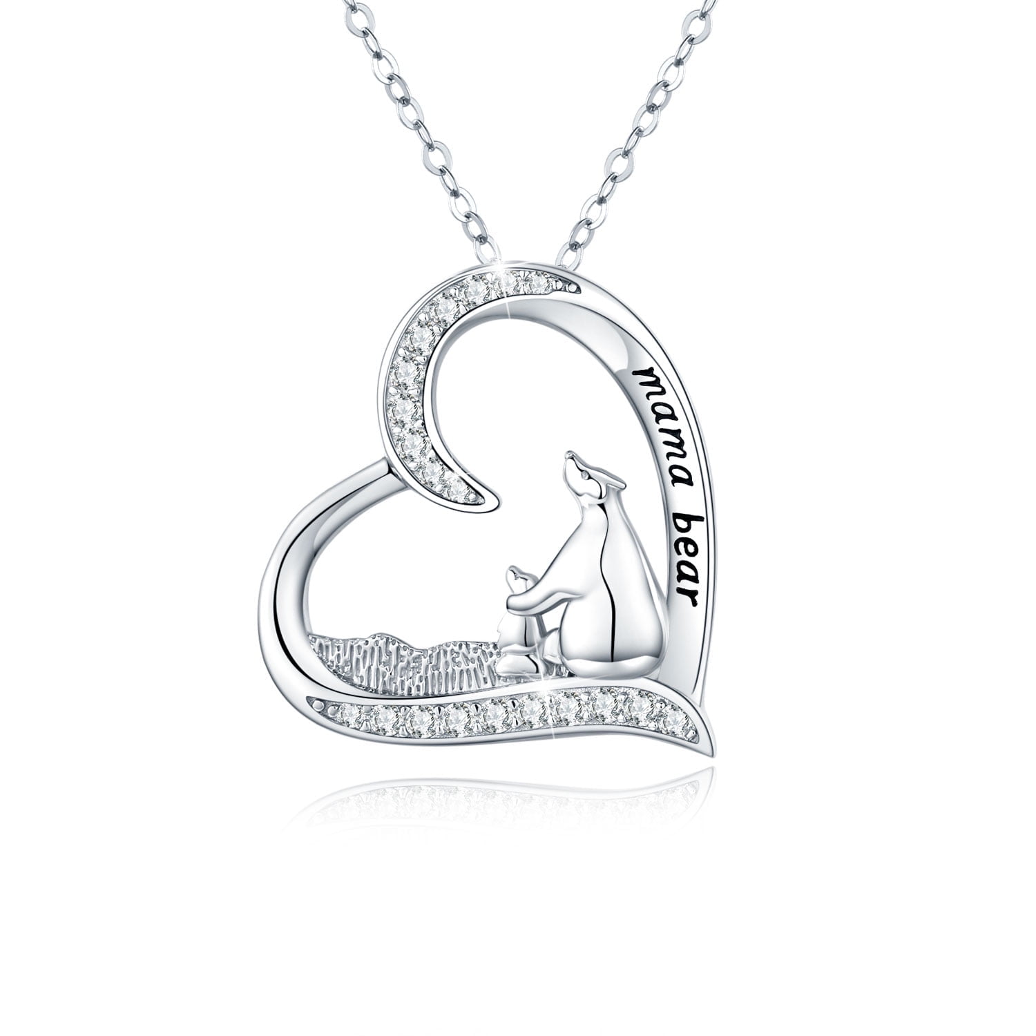 925 Sterling Silver Mama Bear Pendant Necklace for Guyana Ubuy