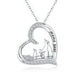 thumbnail image 1 of Coachuhhar Bear Necklace For Women 925 Sterling Silver Cute Animal Necklace Mom Necklace Mama Bear Pendant Necklace Mother Jewelry for Mother's Day, 1 of 8