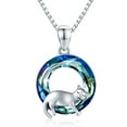 thumbnail image 1 of Coachuhhar Cat Crystal Necklace 925 Sterling Silver Cute Animal Pendant Necklace with Crystal Cat Jewelry Gifts Gifts for Women Cat Lovers, 1 of 8