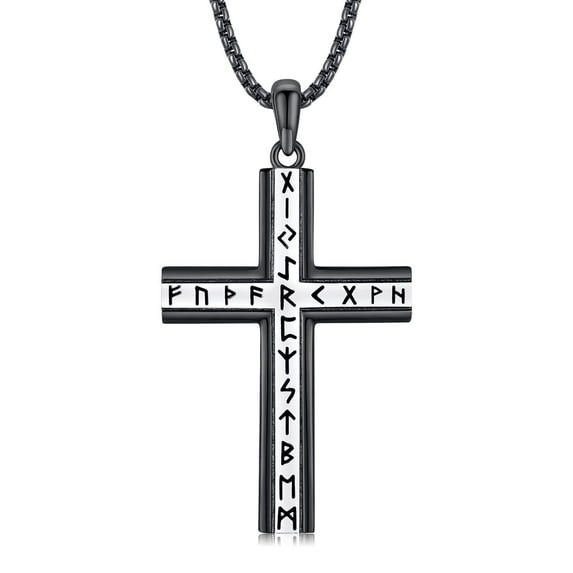 Coachuhhar Cross Necklace for Women Men 925 Sterling Silver Religious Cross Pendant Necklace Jewelry Gifts for Boyfriend Girlfriend