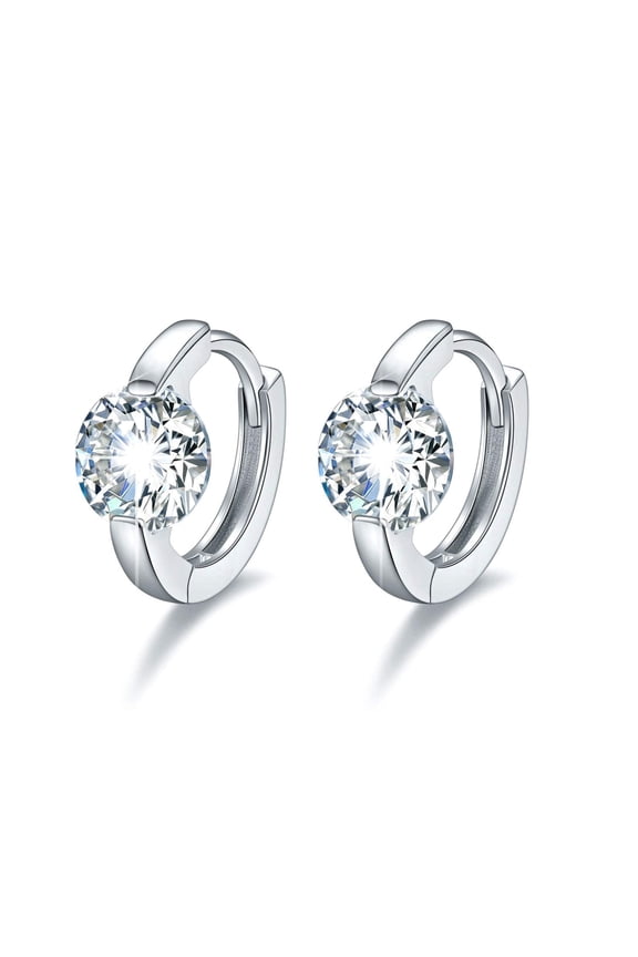 Hoop Earrings for Women 925 Sterling Silver Hypoallergenic Cubic Zirconia Huggie Earrings Tiny Cartilage Earrings Mini Hoops Earrings Small Earrings Jewelry Gift for Mother's Day