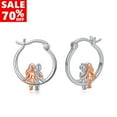 thumbnail image 1 of Coachuhhar Sister Earrings for Women 925 Sterling Silver Small Earrings Friendship Earrings Hypoallergenic Sister Hoop Earrings Sister Jewelry Gift for Sister Friends Mother's Day, 1 of 7