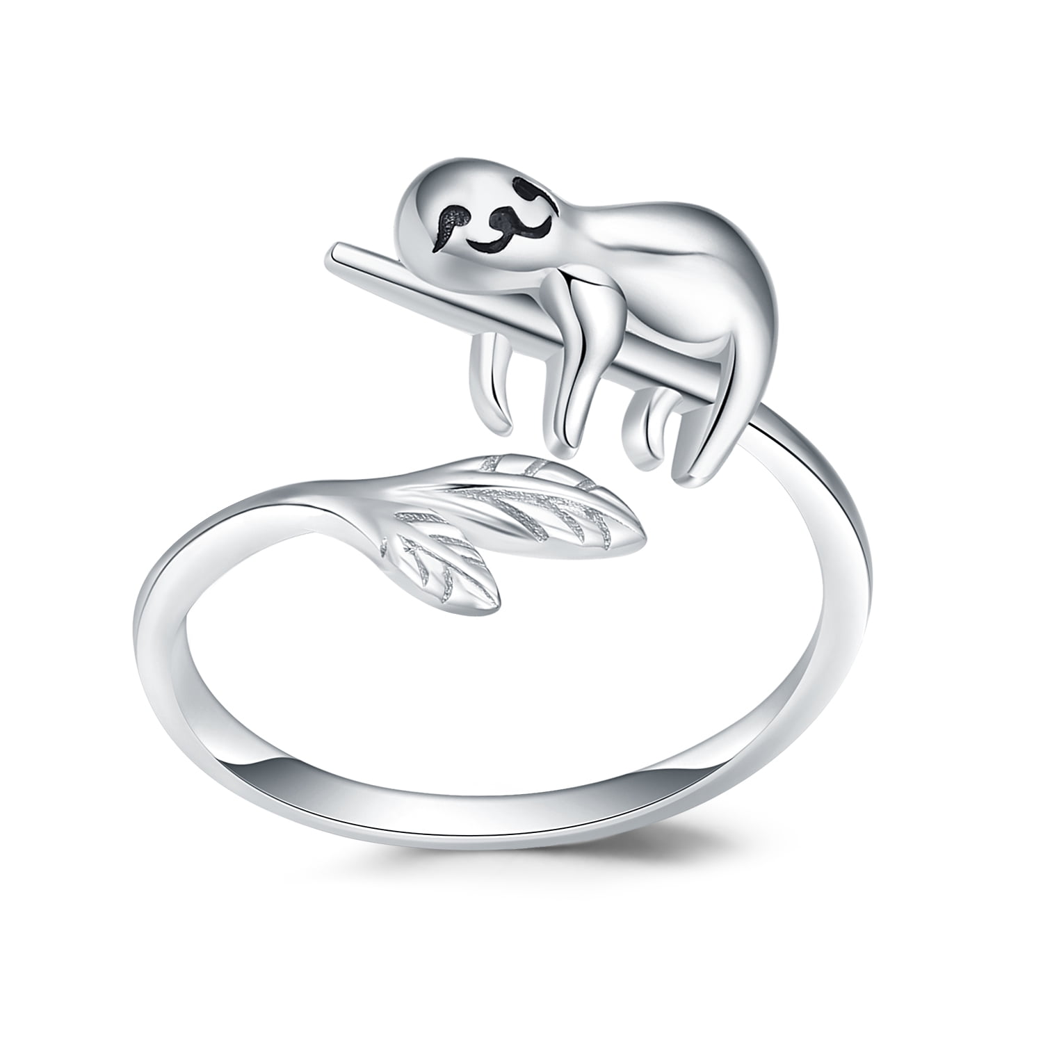 sygdom sejr sammentrækning Coachuhhar Sloth Rings for Women Girl 925 Sterling Silver Adjustable Rings  Cute Animal Rings Open Rings Engagement Rings Sloth Jewelry Gift for Sloth  Lover - Walmart.com