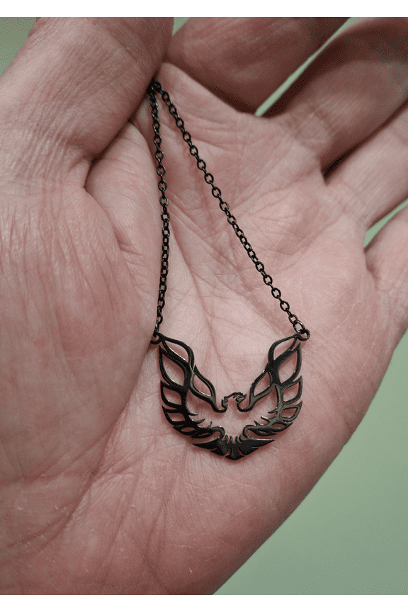 "Screamin Chicken" Necklace Black