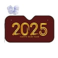 Coaee 2025 New Year 4 Print Car Sunshade Windshield Sun Shade Reflect