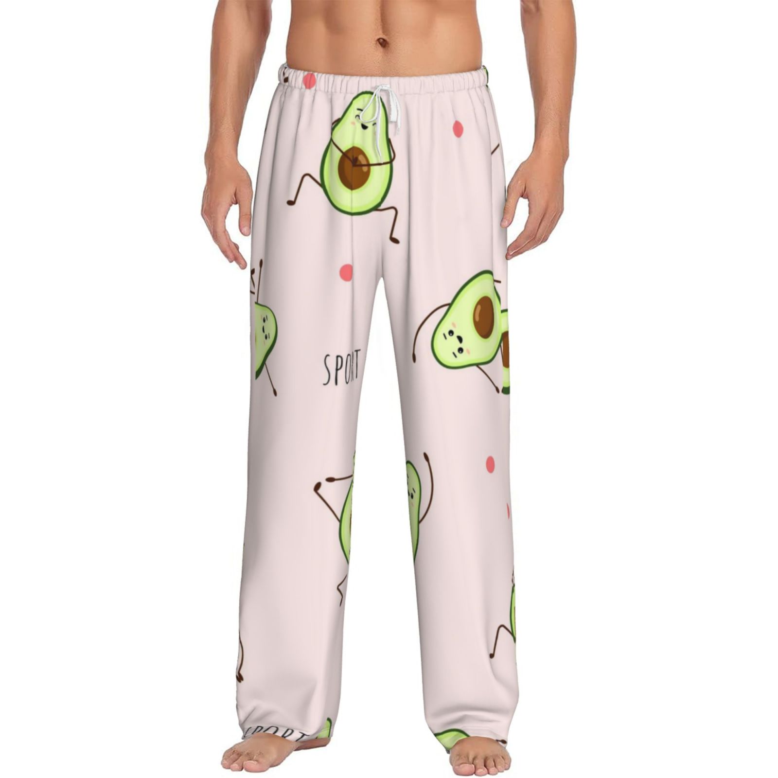 Coaee Avocado Doing Sport Yoga Men'S Pajama Pants&Lightweight Sleep ...