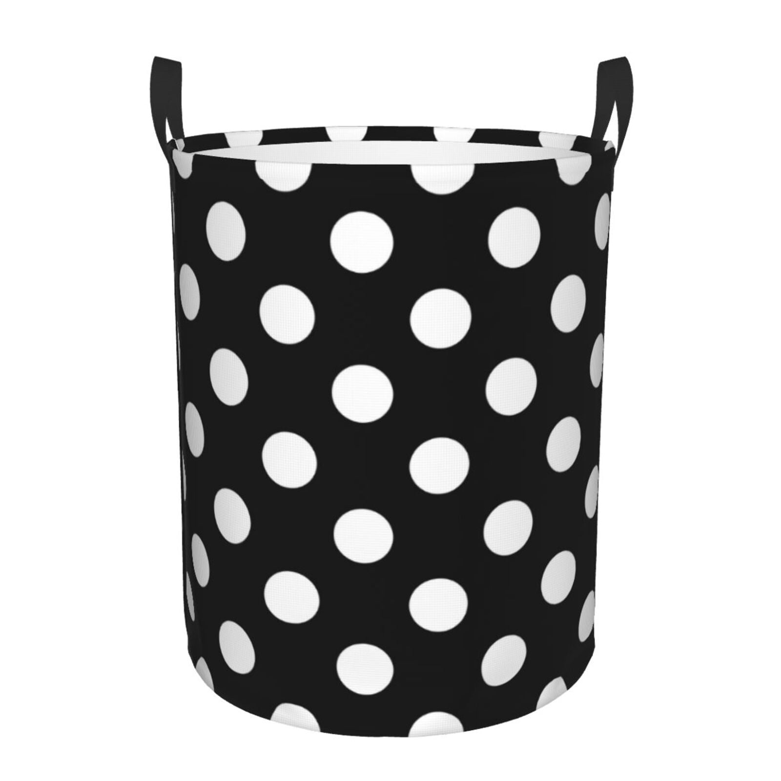 Vintage Red Polka Dot Laundry Basket