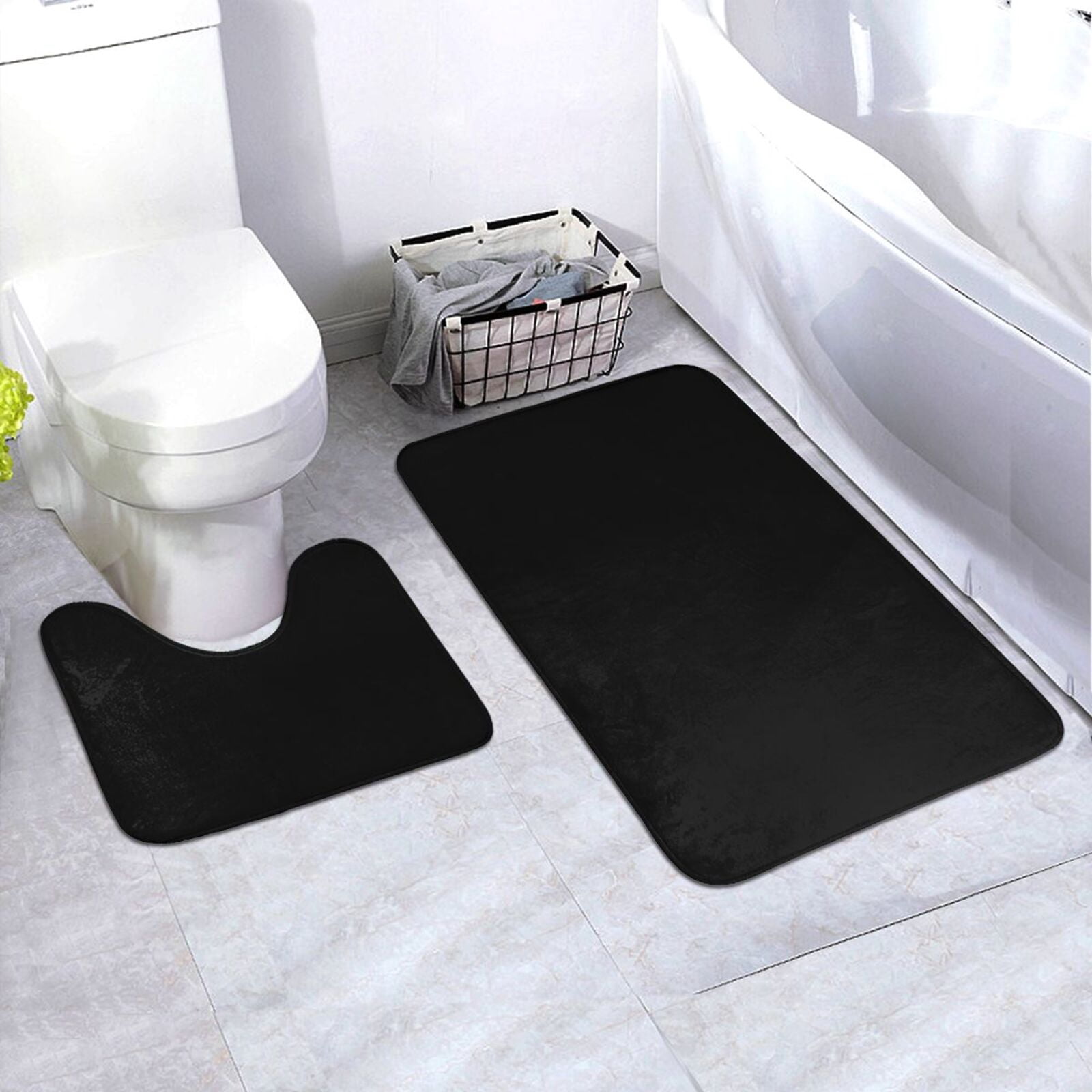 Coaee Black for Premium Bathroom Antiskid Pad,Non-Slip Bath Mat ,Anti ...