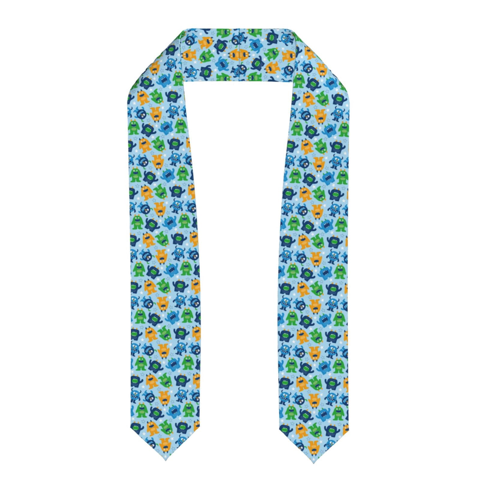 Coaee Cartoon Monster Graduation Stole, Unisex, 72