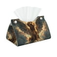 Coaee Cloud Rainbow Winged Dog for Large Tissue Box Cover Rectangular