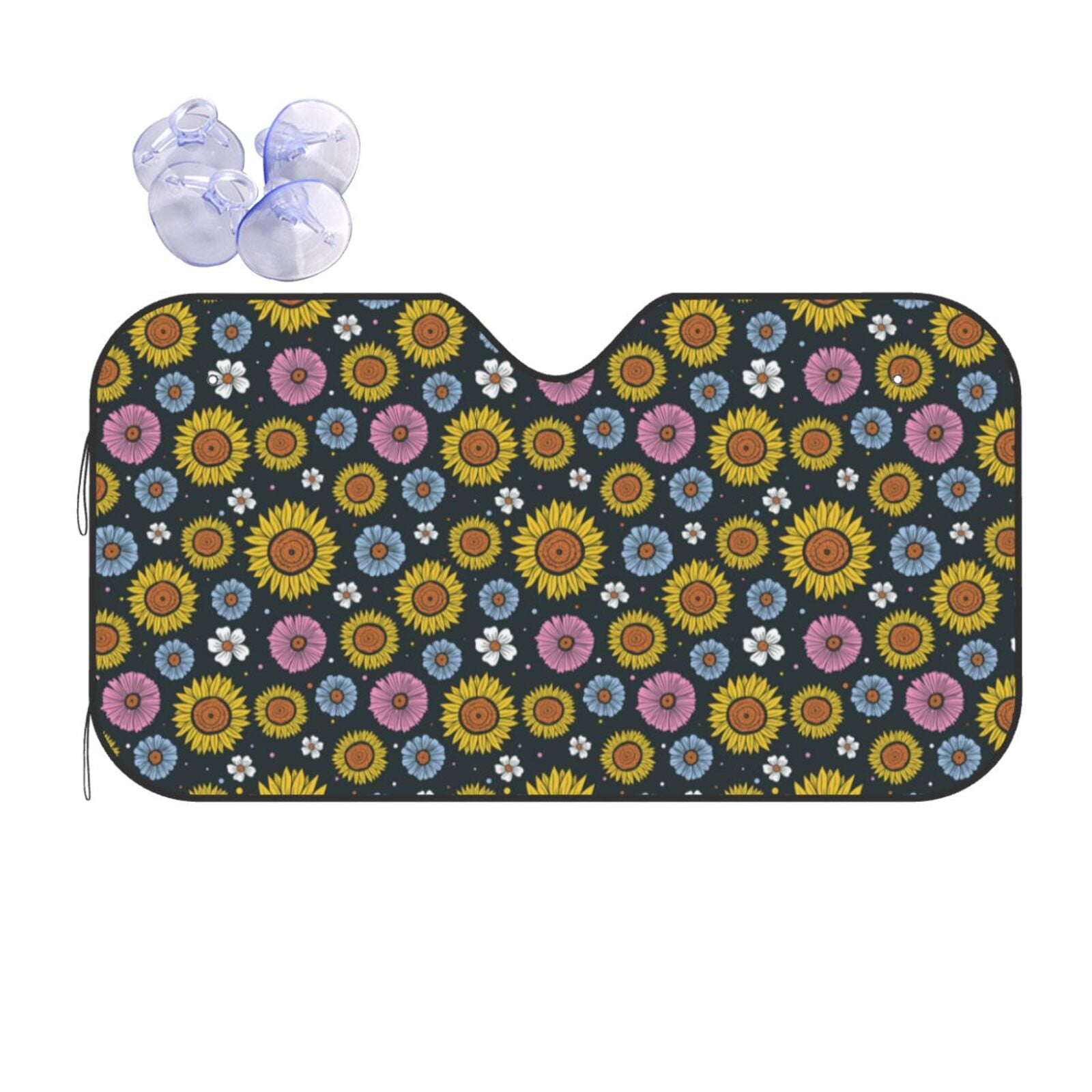 Cucumber Pickle Pattern Print Car Sun Shade