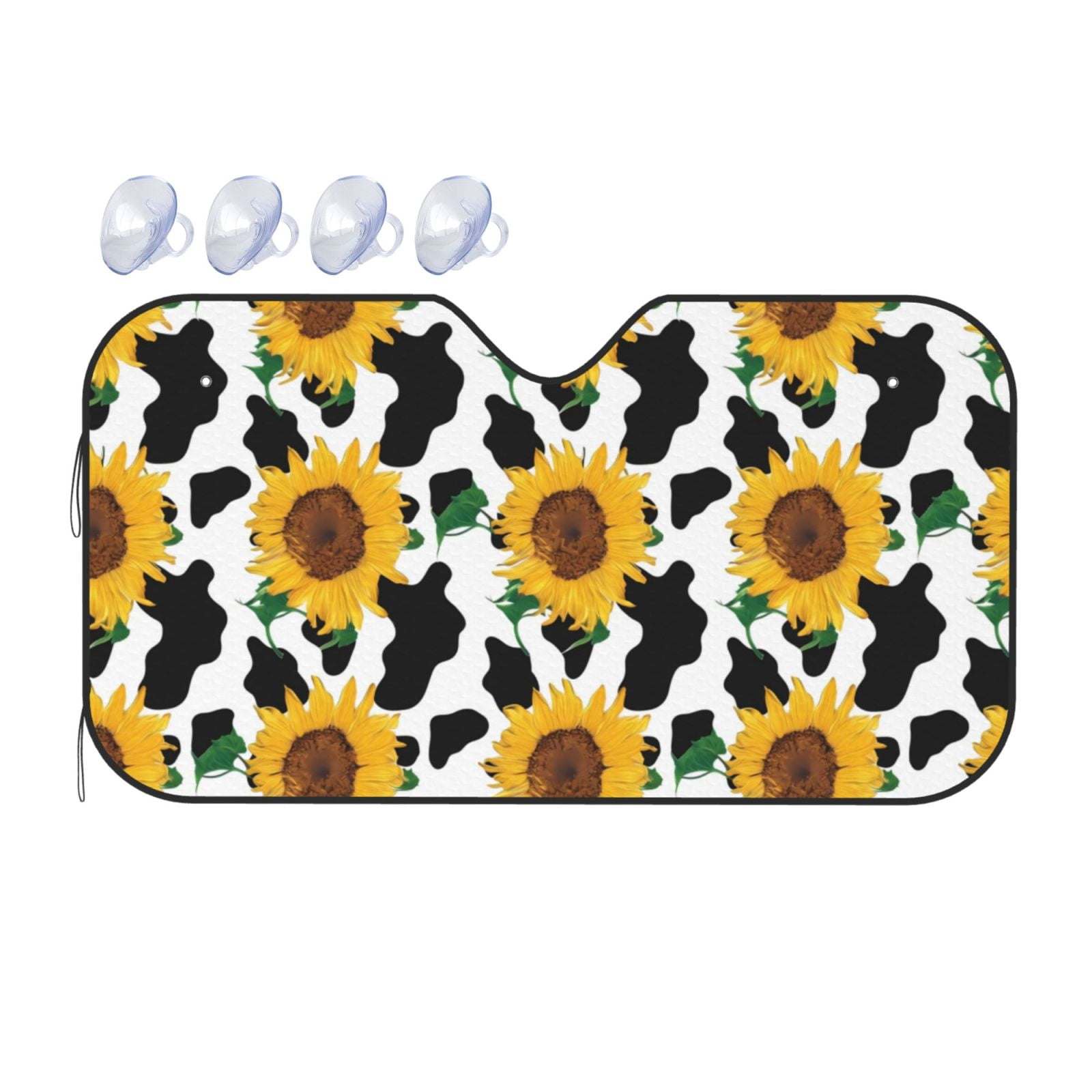 Cute Daisy ColorfulPattern Print Car Sun Shade