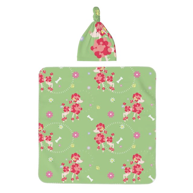Coaee Cute Poodle Dog for Newborn Receiving Blanket Swaddle Wrap for