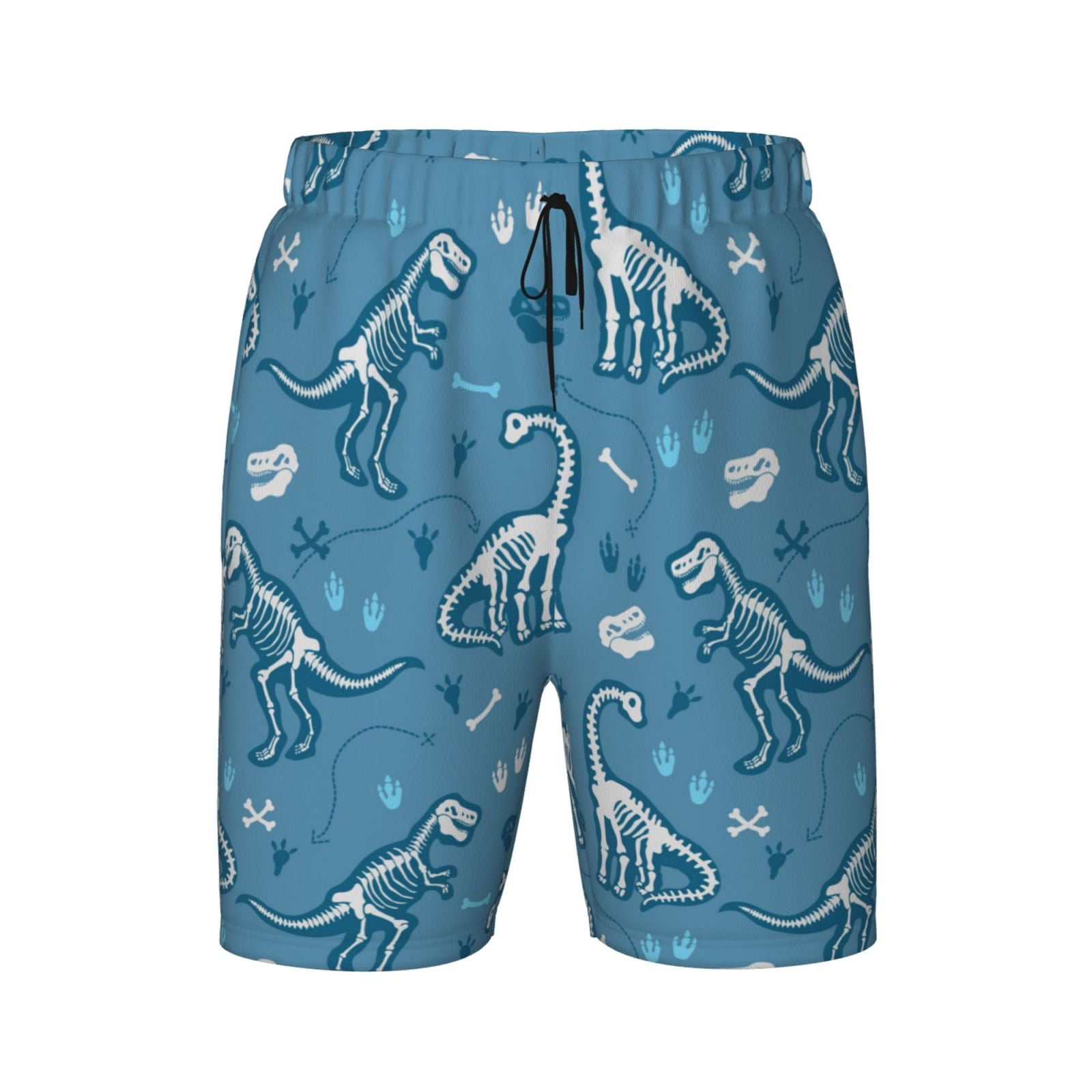 Coaee Dinosaur Skull for Boys Swim Trunks Compression Liner Swim Shorts ...