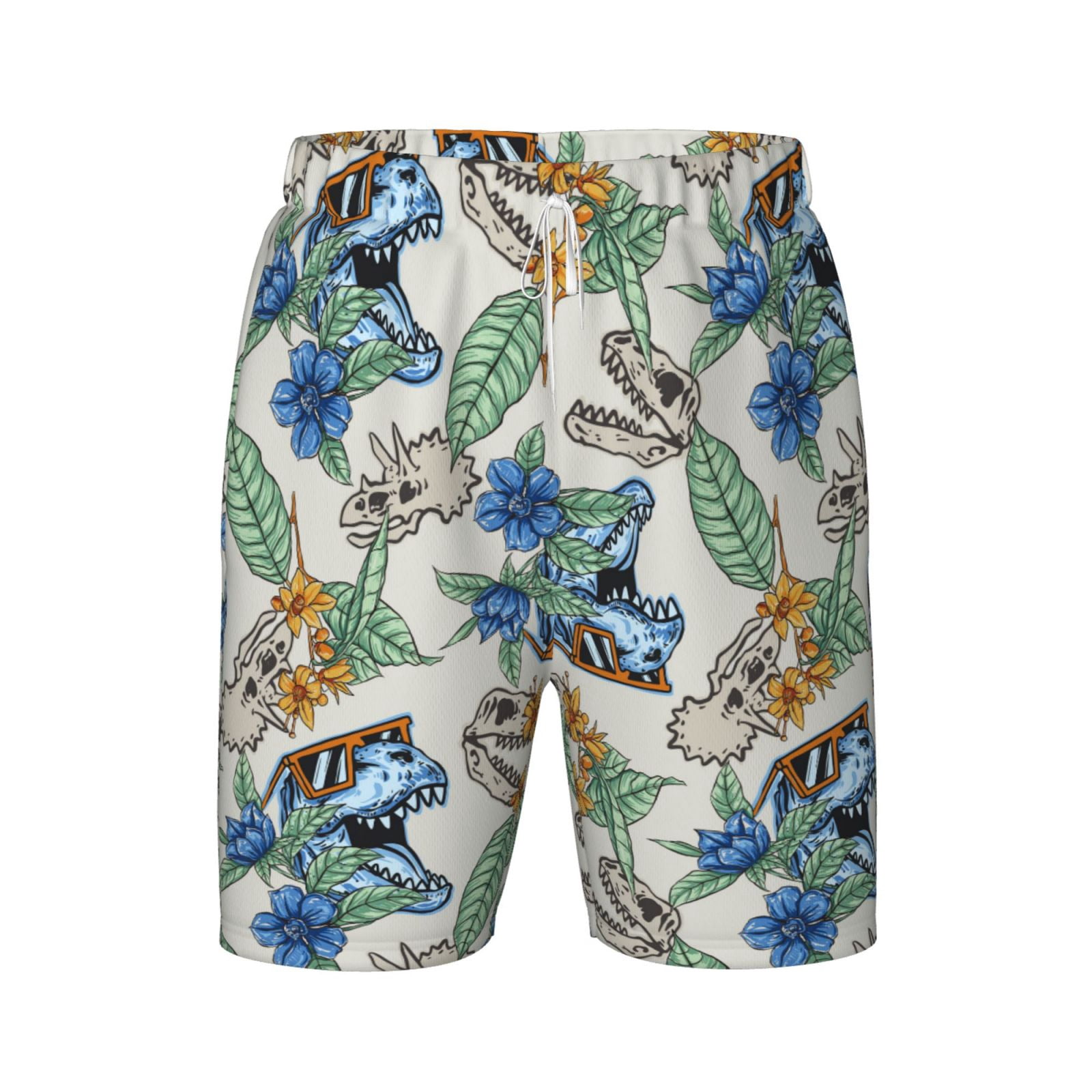 Short De Bain Jurassic World T-Rex Garçon - Maillot Dinosaure Élastique Enfant 4-12 Ans