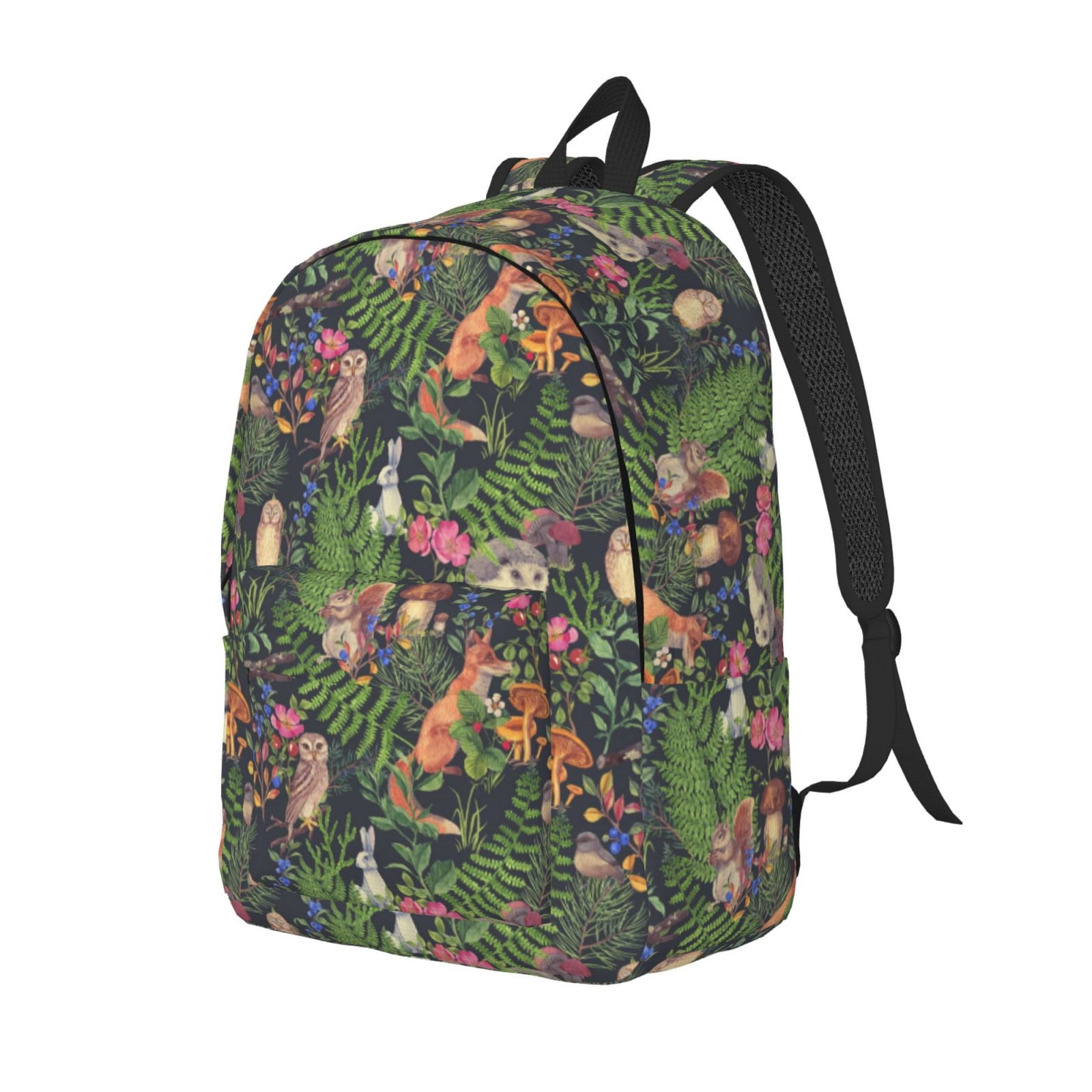 Coaee Forest Animals And Plants for Canvas Backpack for Hiking, Camping ...