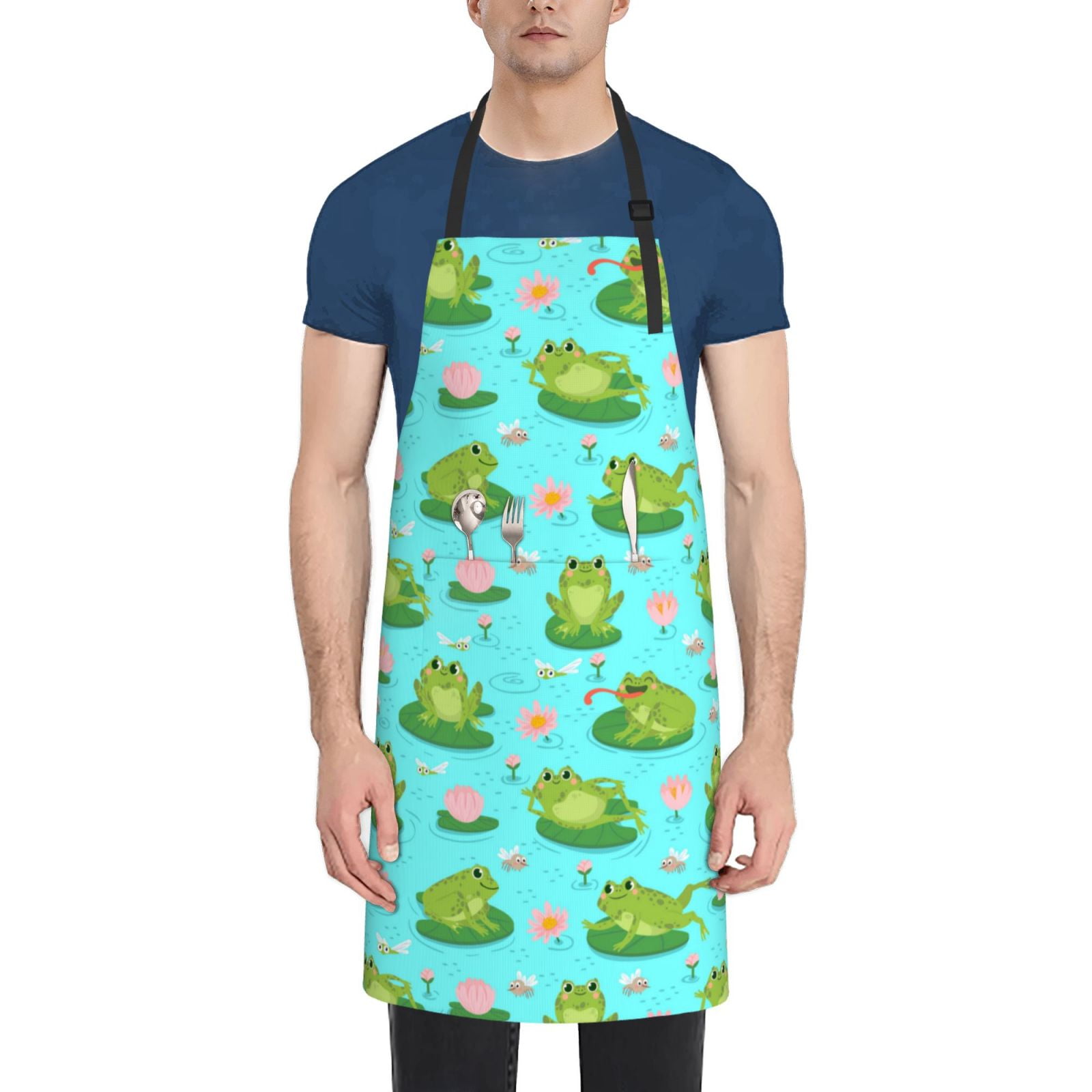 Coaee Frogs And Aquatic Plants for Waterproof Apron for Unisex Adult ...