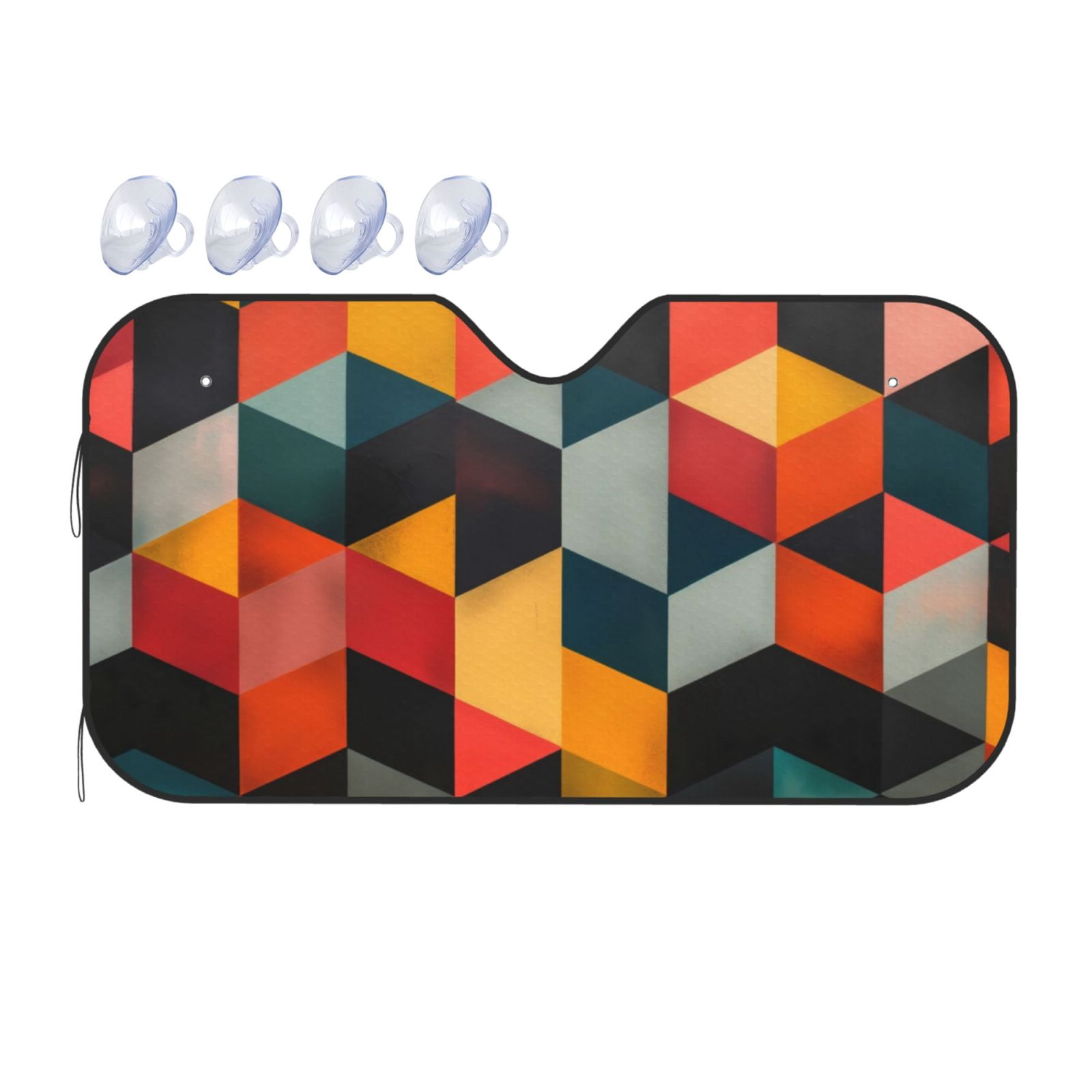 Gymnastics Pattern Print Car Sun Shade