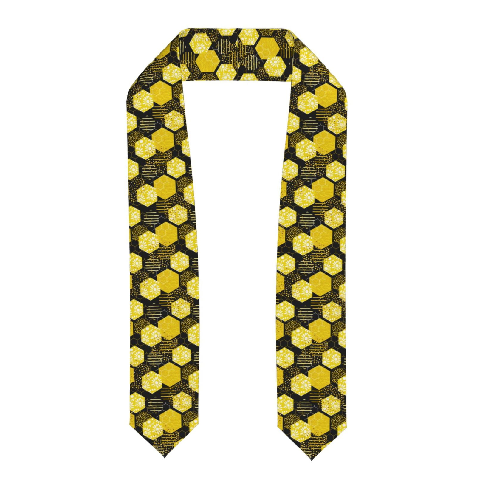 Coaee Geometric Pattern with Bee Graduation Stole, Unisex, 72